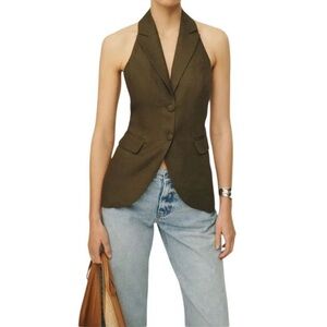 Olive Green Women's Halter Vest